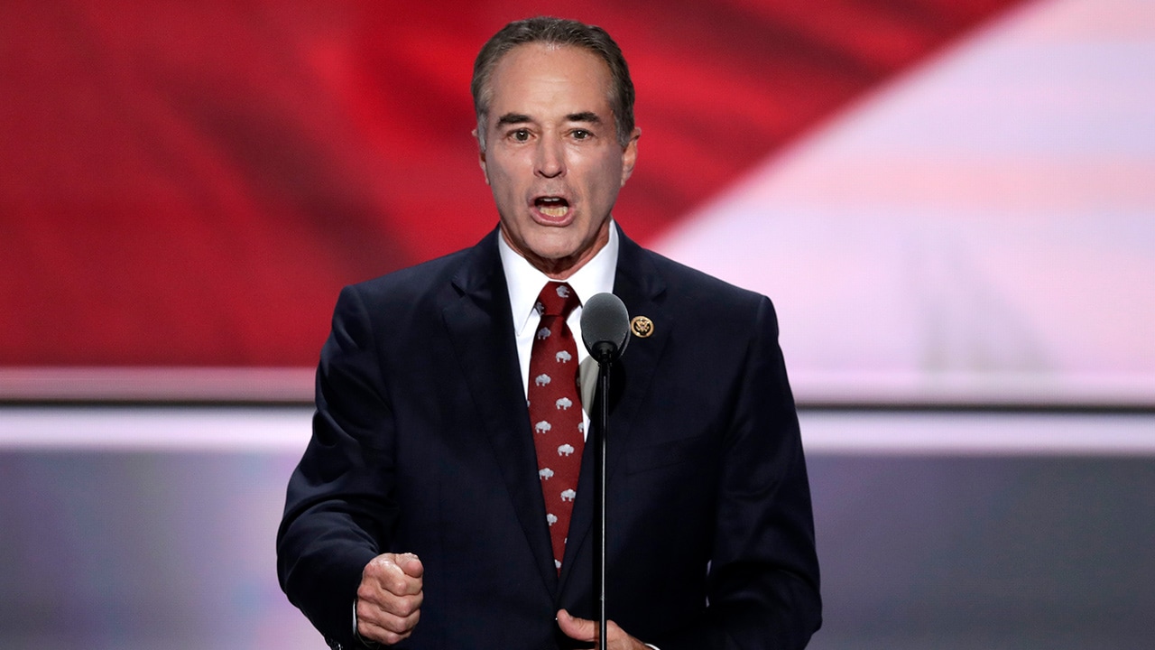 Photo of Chris Collins speaking in Cleveland