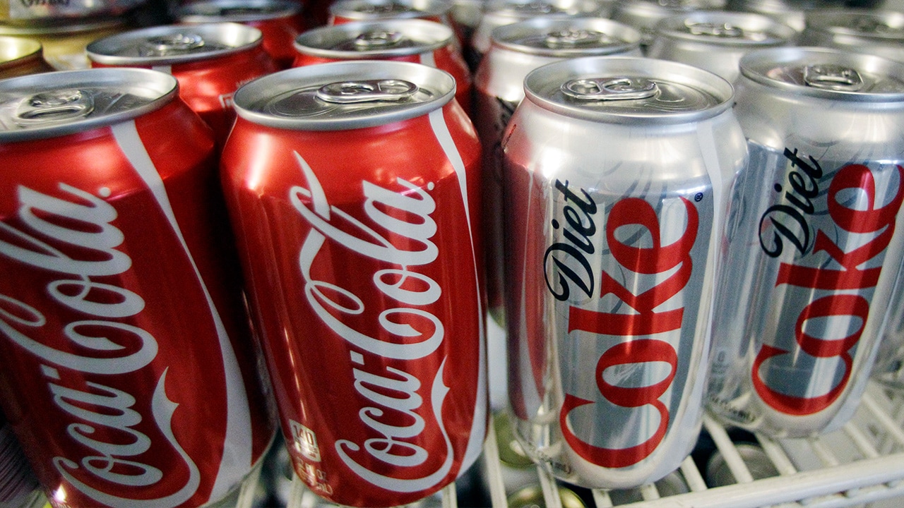 Photo of Coca-Cola cans