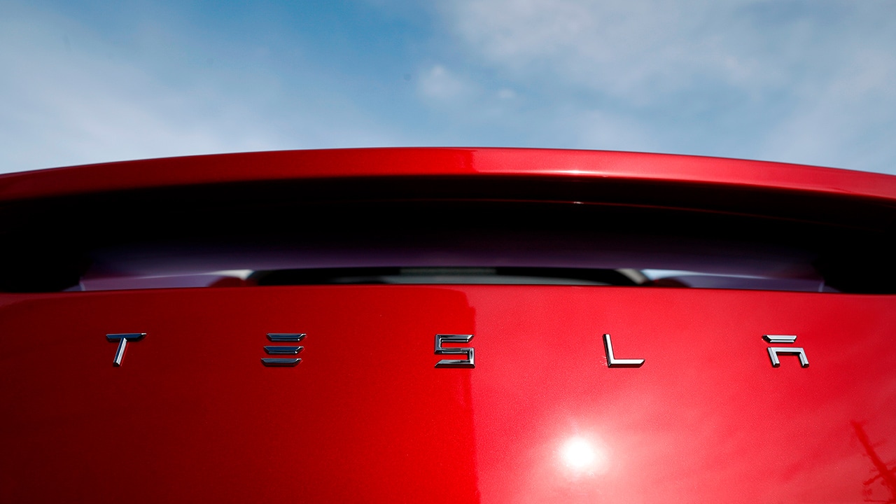 File Photo of Tesla rear deck