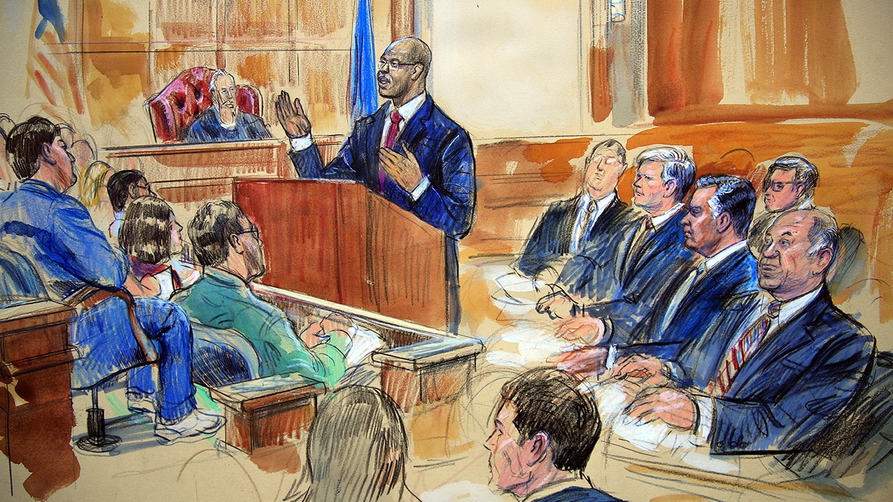 Courtroom sketch of Manafort Trial