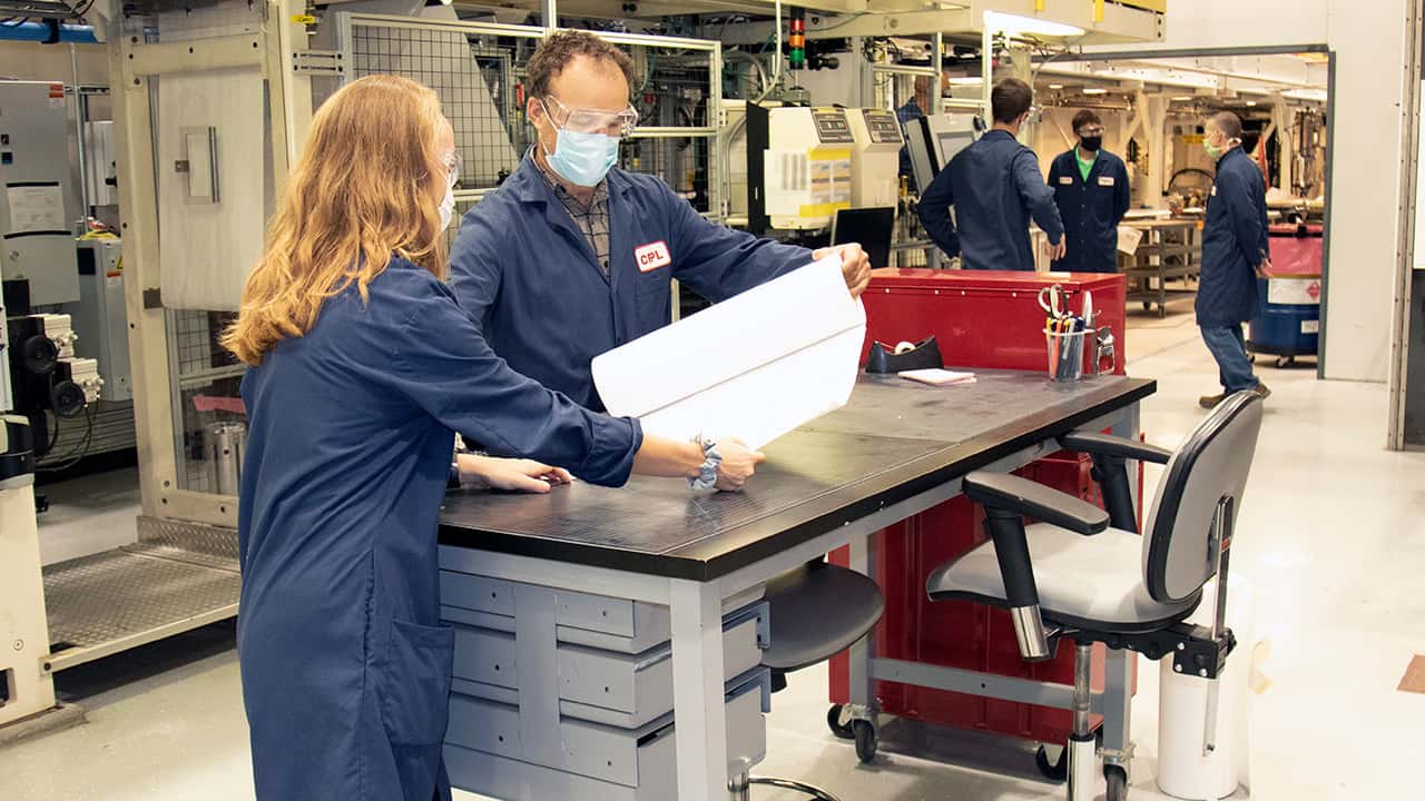 Photo of researchers working on a 10-minute, at-home test for COVID-10