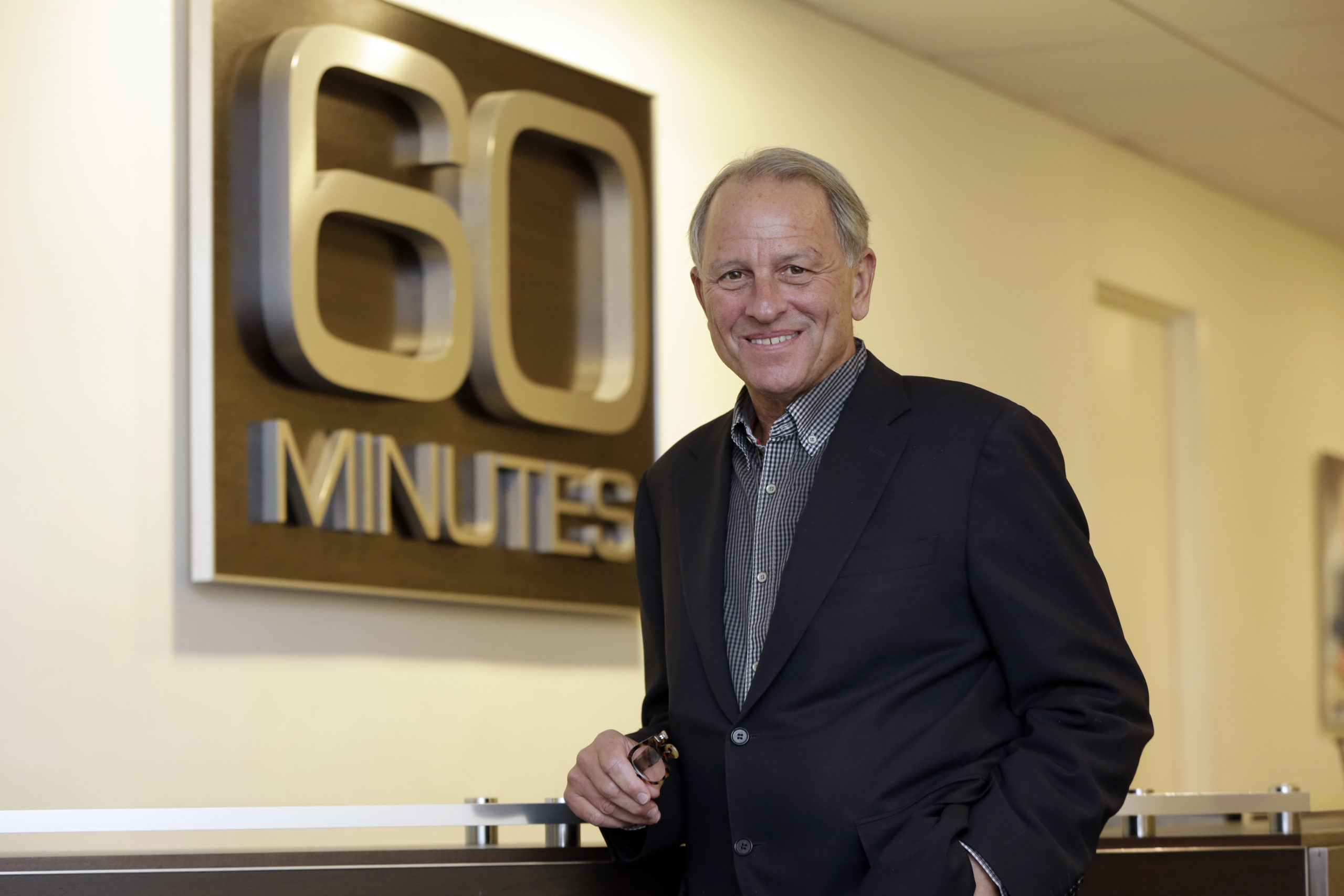 Photo of Jeff Fager posing at the 60 Minutes office in New York