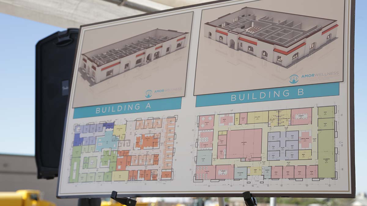 Photo of the plans for the AMOR Wellness Clinic in Mendota, CaliforniaaOh