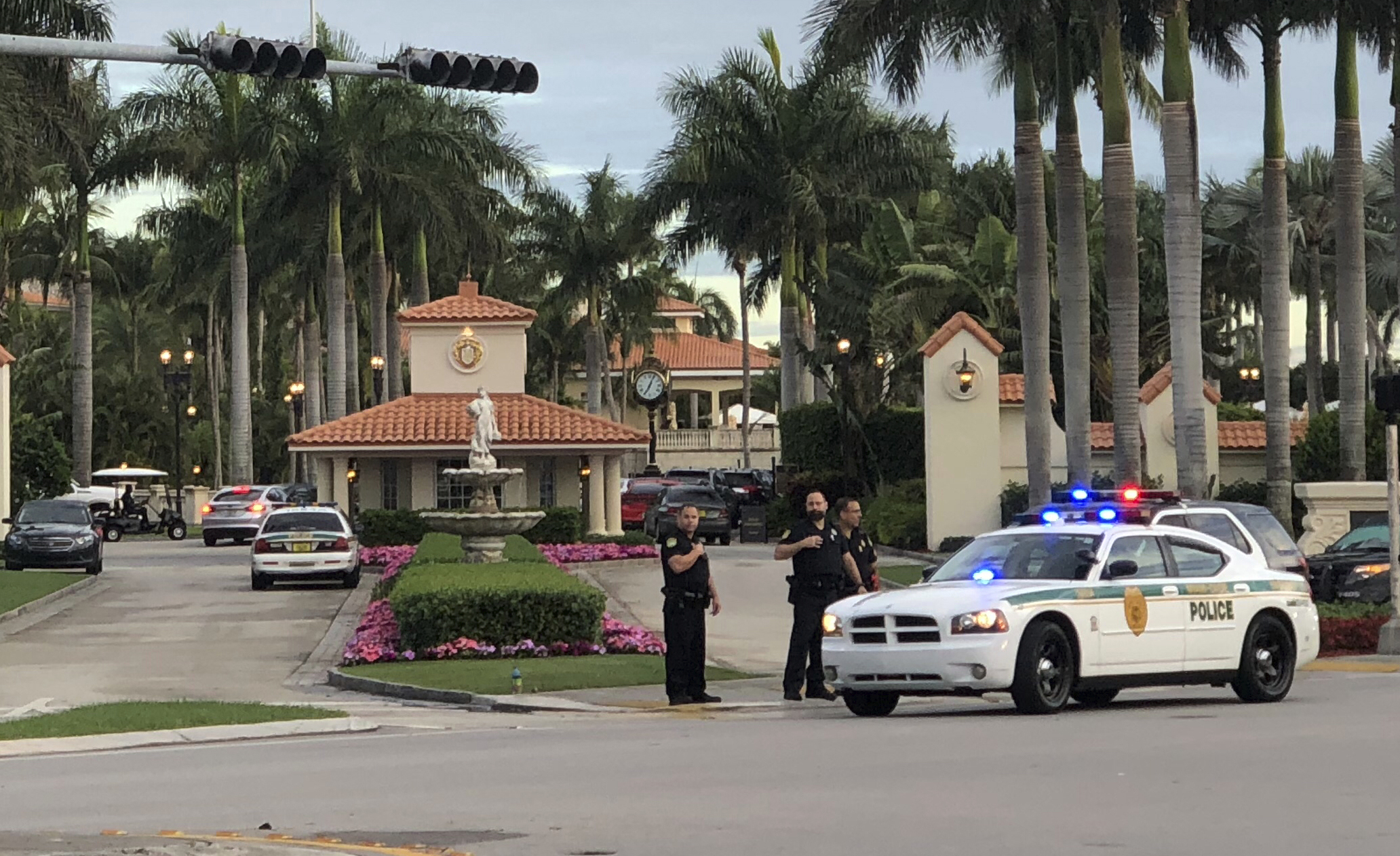 Police respond to The Trump National Doral resort after reports of a shooting inside the resort.