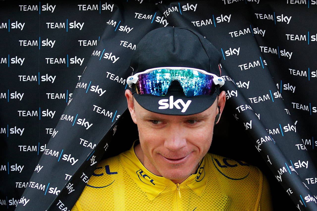 AP photo of Tour De France champion Chris Froome