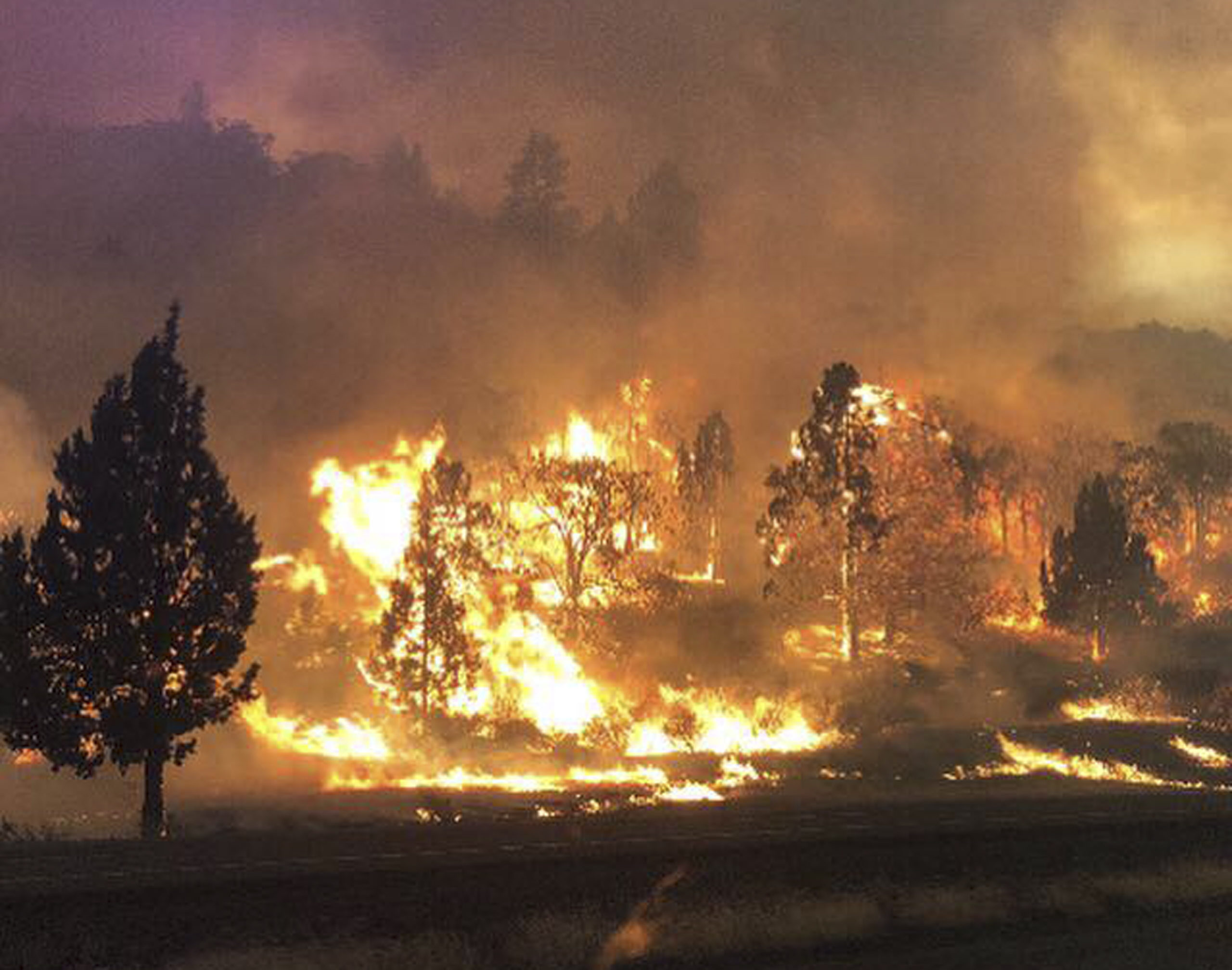 Photo of the Klamathon Fire in Northern California