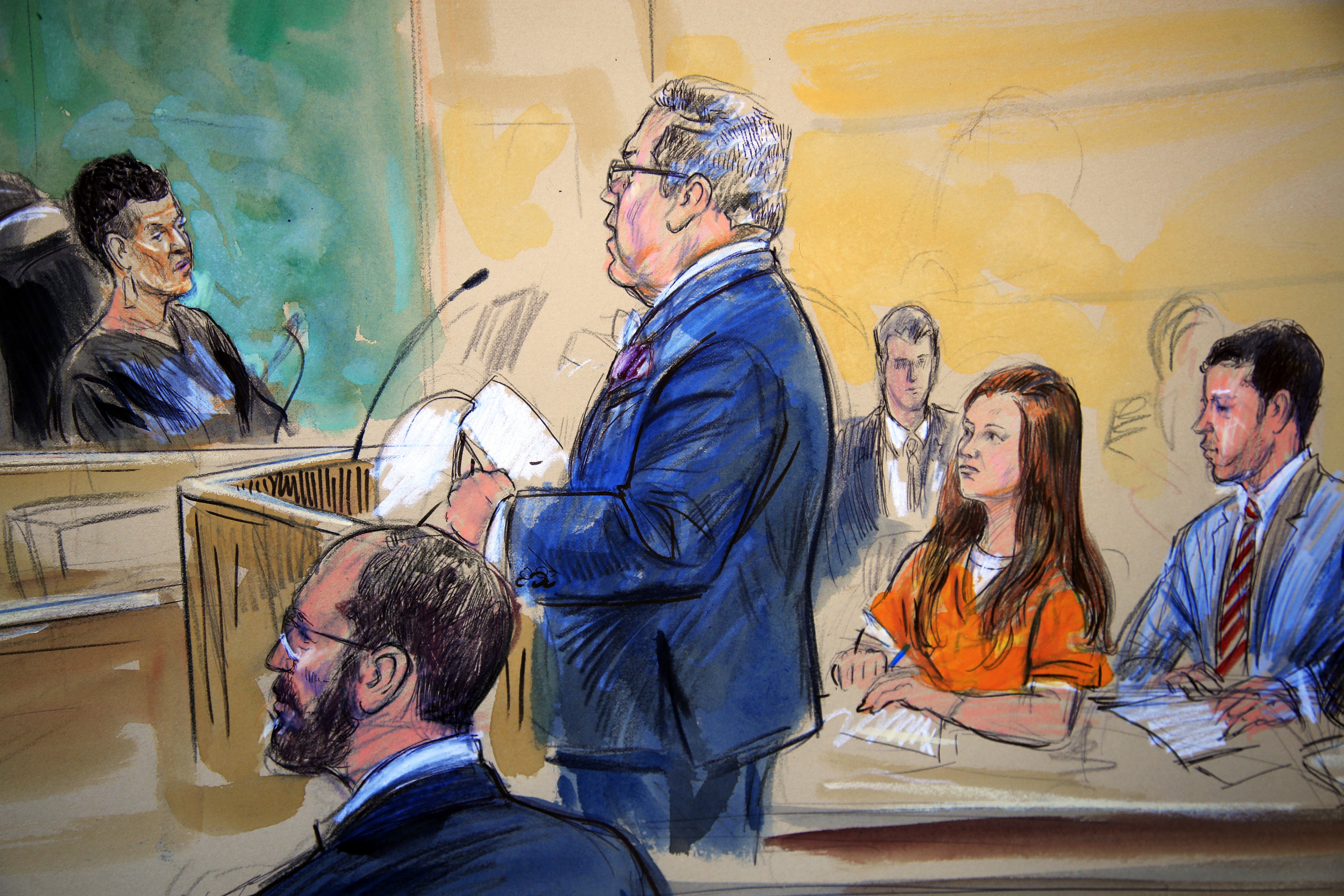 Maria Butina Court Sketch