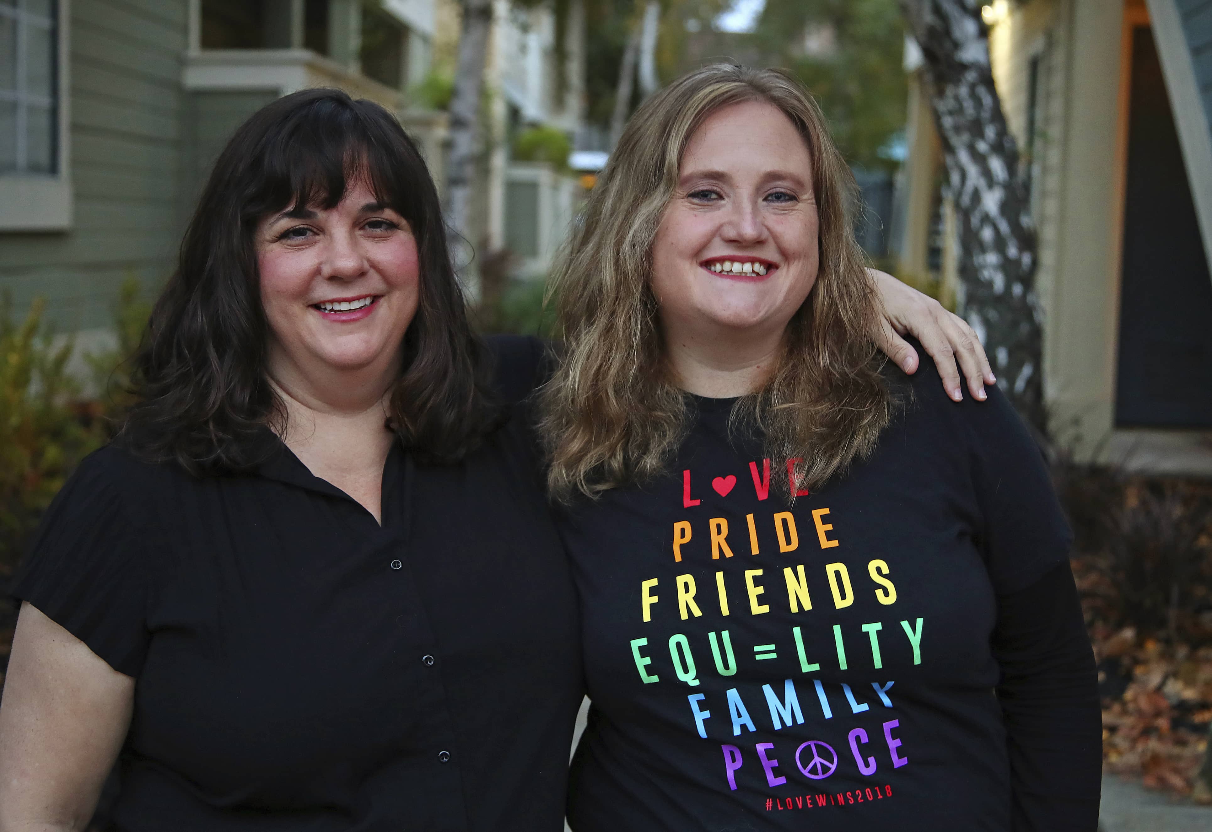 Photo of Dawn Kosmakos, left, and Nancy Collins 