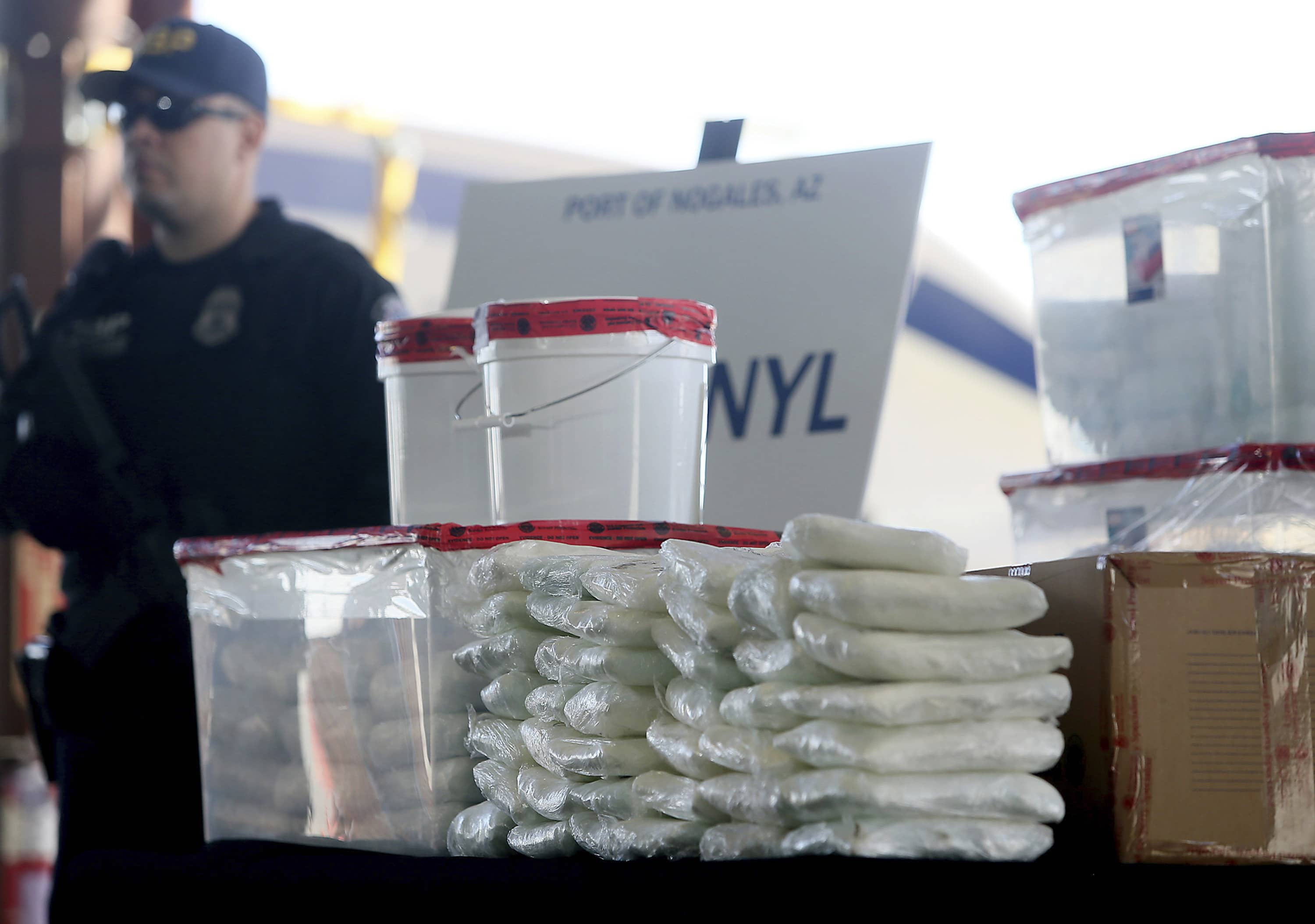 Photo of fentanyl and meth that was seized by Border Patrol