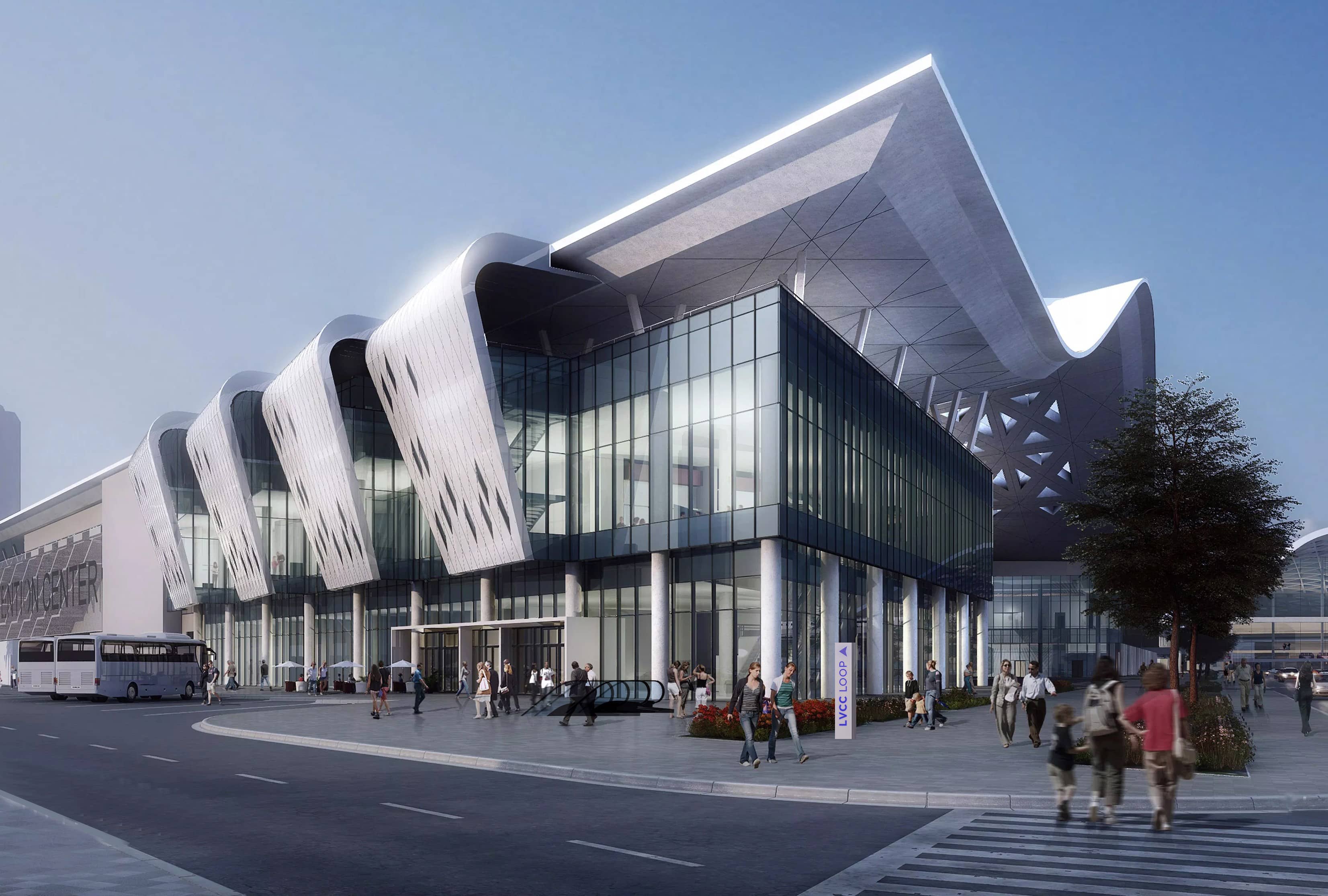 Photo of conceptual drawing of transit system