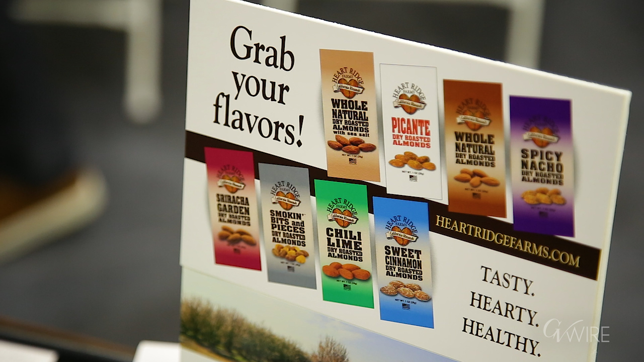 Picture of packaged almonds at Fresno Food Expo