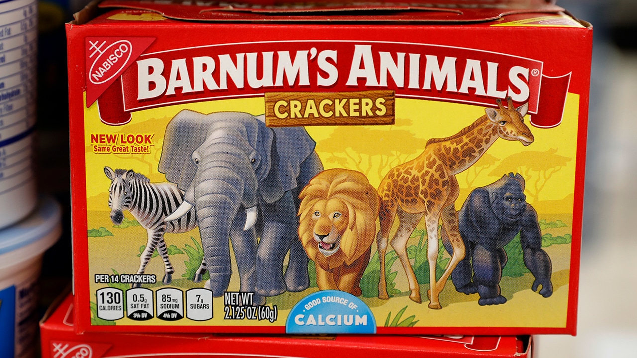 Photo of redesigned animal cracker box/packaging