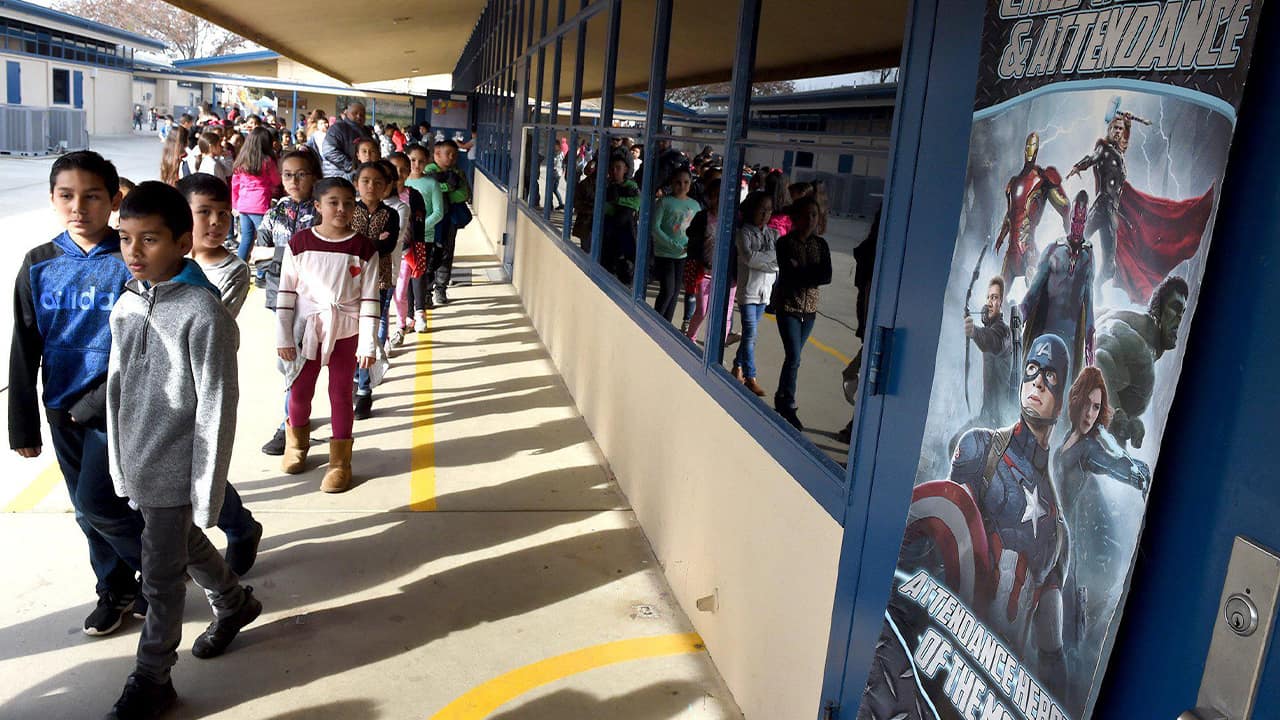Photo of Brletic Elementary School students 