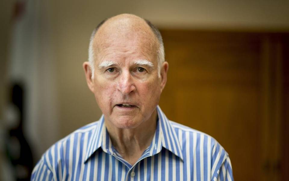 Portrait of California Gov. Jerry Brown