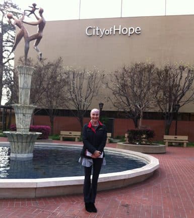Photo of Laura Holmes Haddad at City of Hope in 2018