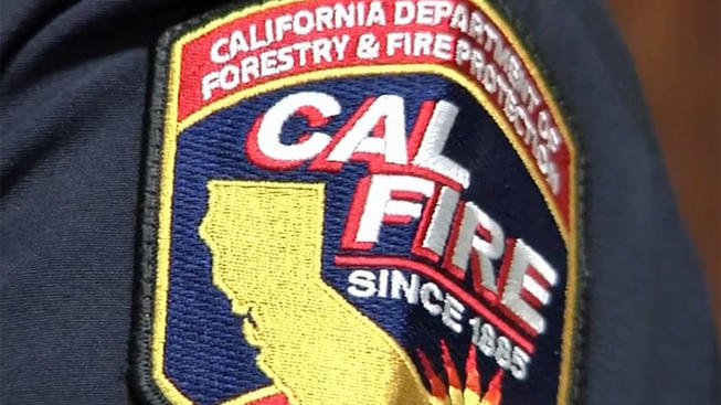 Photo of a Cal Fire shoulder patchbad