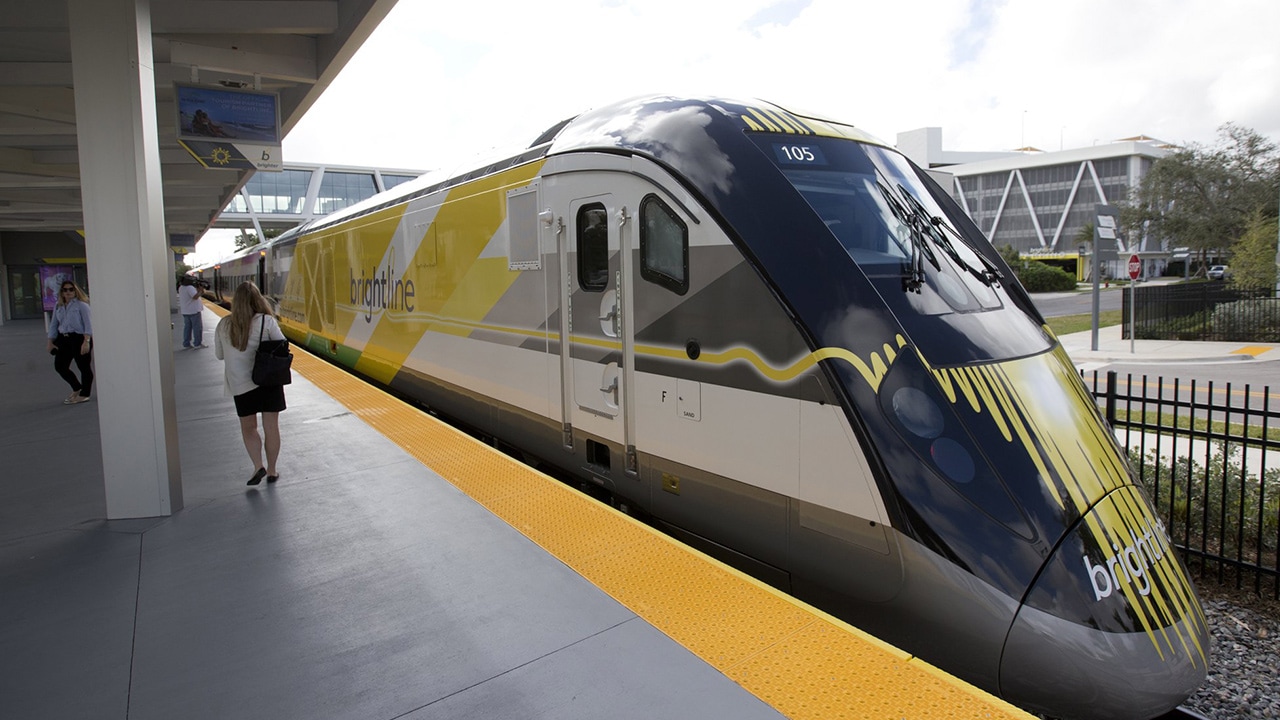 Photo of Brightline train at the station