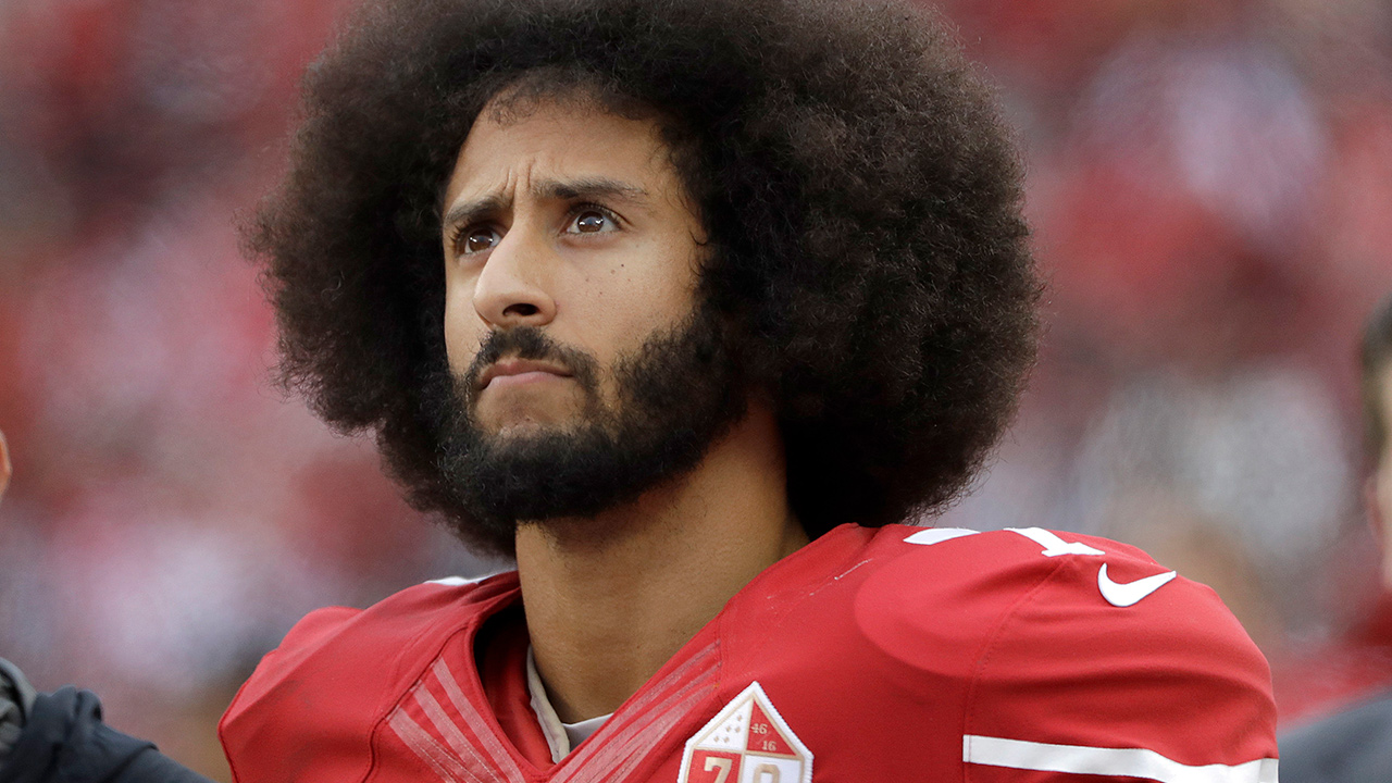 Photo of Colin Kaepernick during a San Francisco 49ers game in 2016
