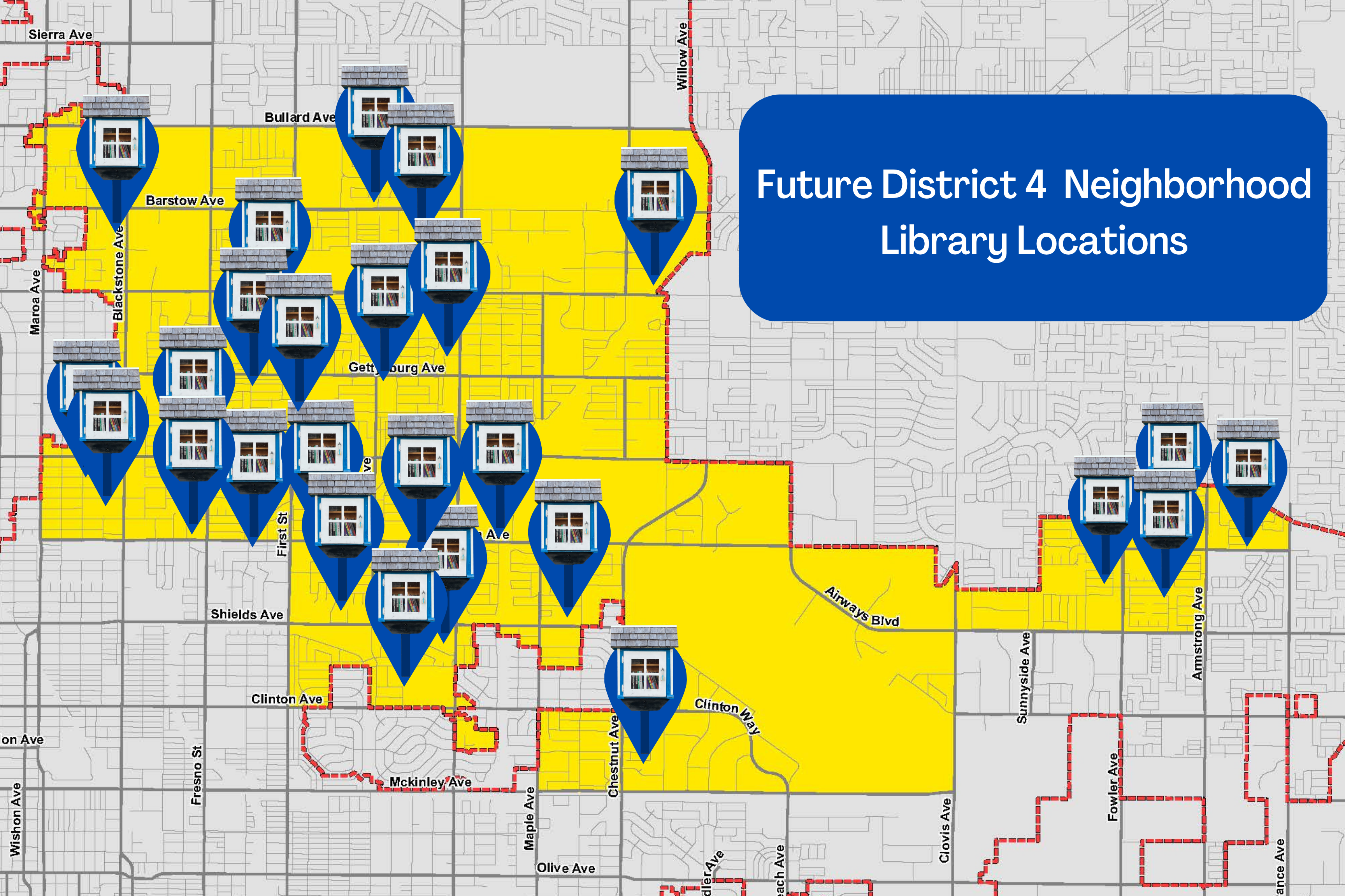 District 4 'Neighborhood Library Locations