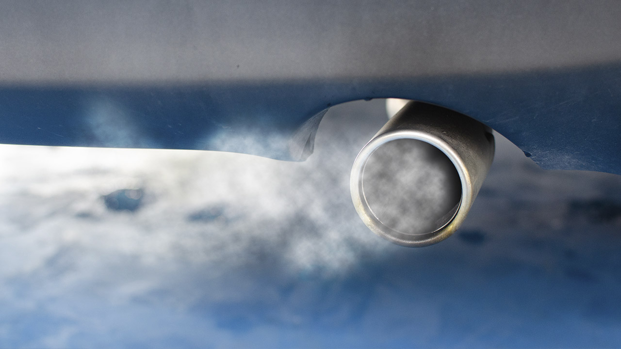 Emission from vehicle tailpipe
