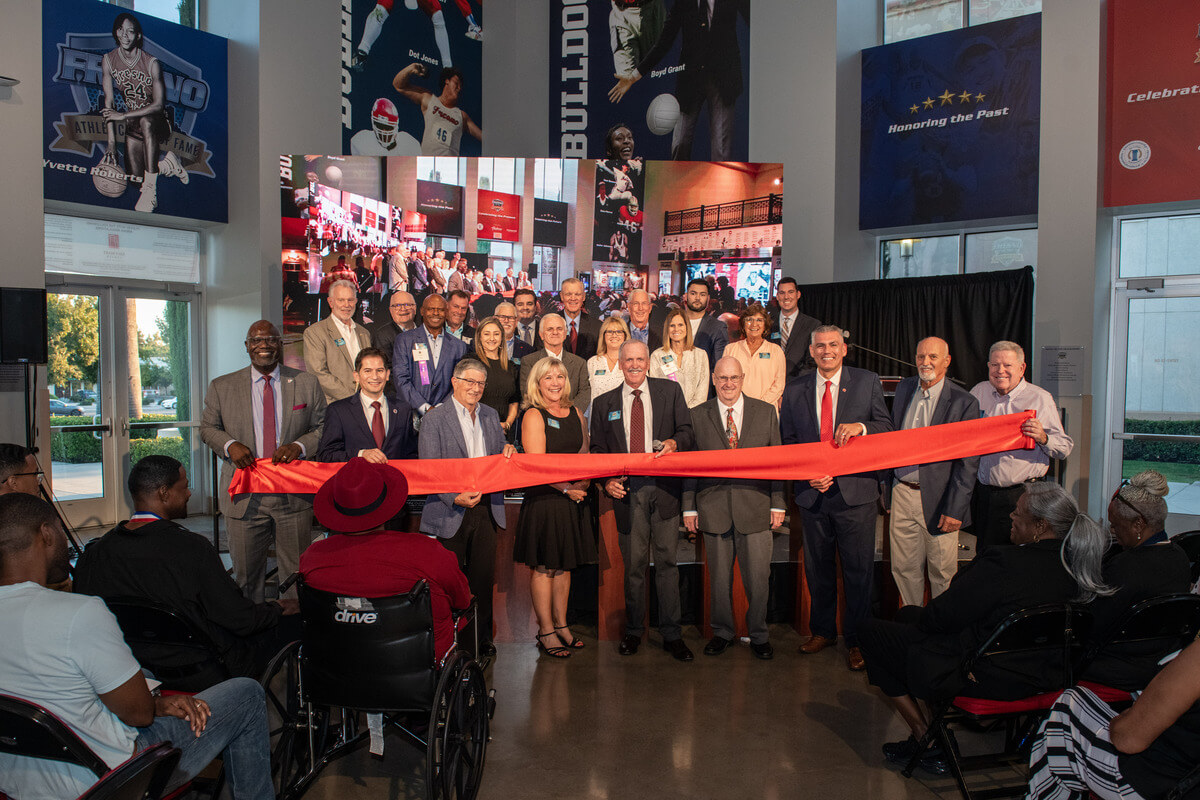 2022 Ribbon Cutting Fresno County Athletic Hall of Famery