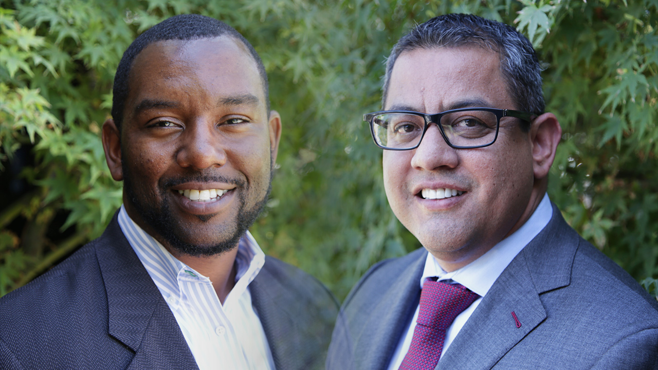 Portraits of Tate Hill and Miguel Arias