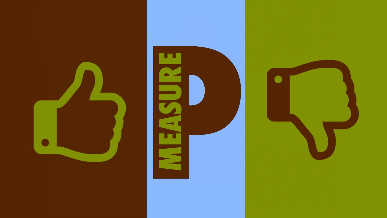 Measure P overlay on Fresno city flag