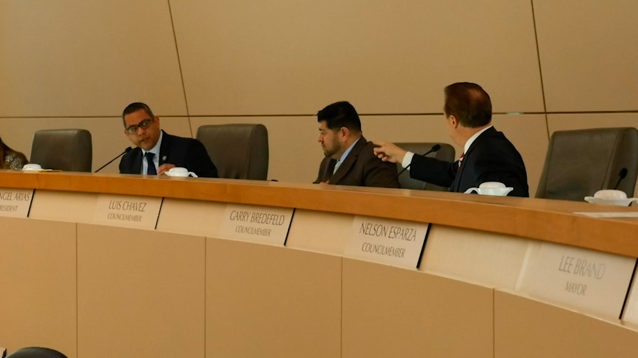Photo of Councilmembers Garry Bredefeld, Luis Chavez and Miguel Arias