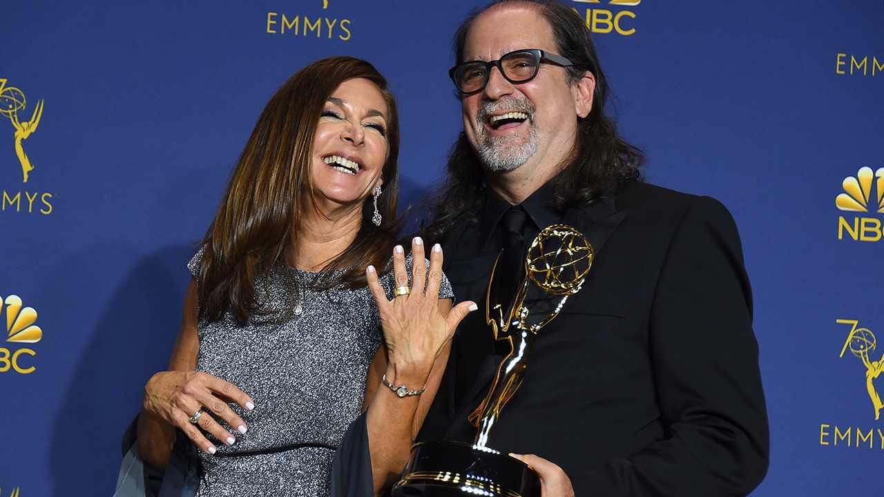 Photo of Glenn Weiss after proposing to Jan Svendsen
