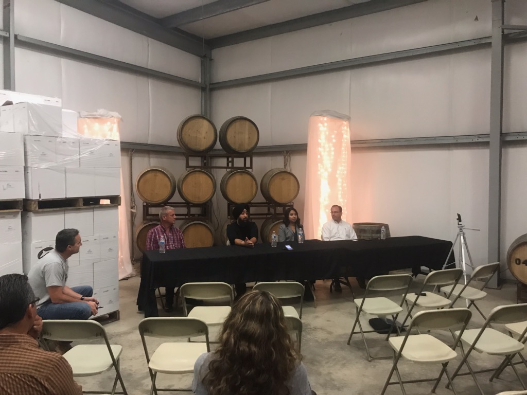 Photo of Central Unified trustee candidates meet and greet