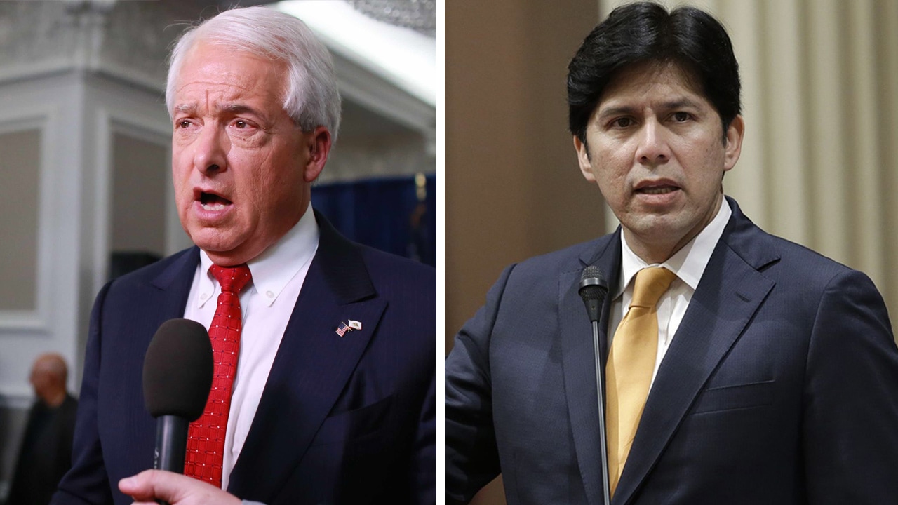 Photos of John Cox and Kevin de Leon