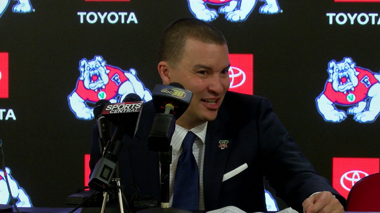 Fresno State men's basketball coach Justin Hutson