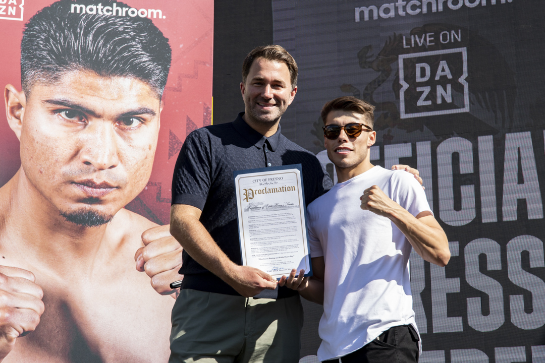 Marc Castro and Eddie Hearn