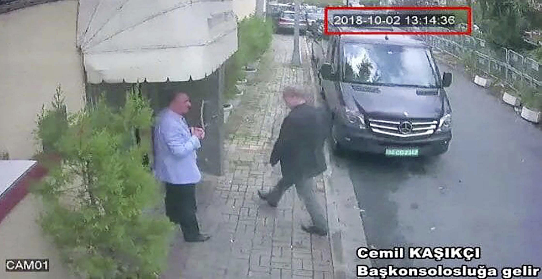 Photo of CCTV footage of missing Saudi journalist Jamal Khashoggi
