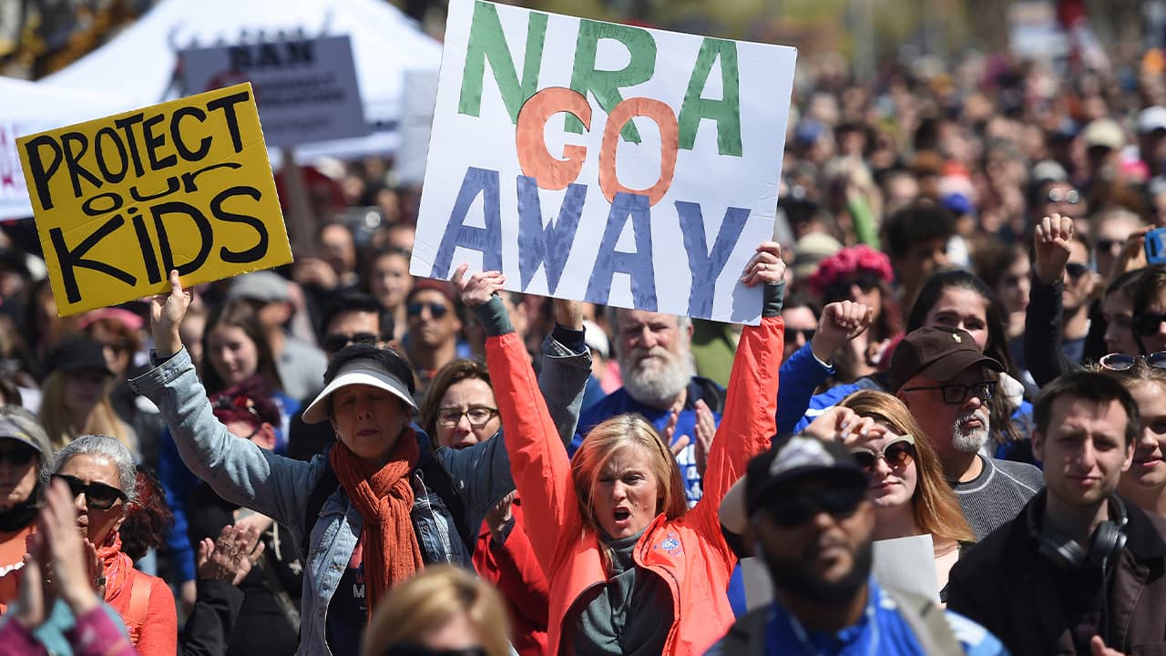 Photo of people participating in March for Our Lives