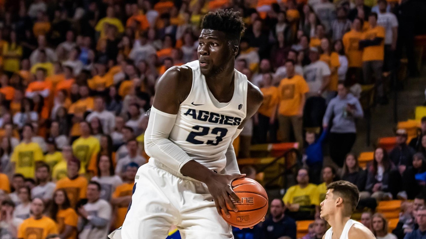 Photo of Utah State center Neemias Queta