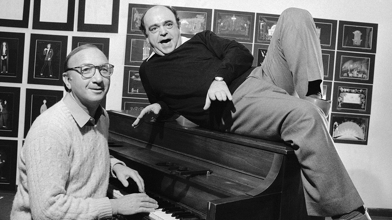 Photo of playwright Neil Simon and actor James Coco