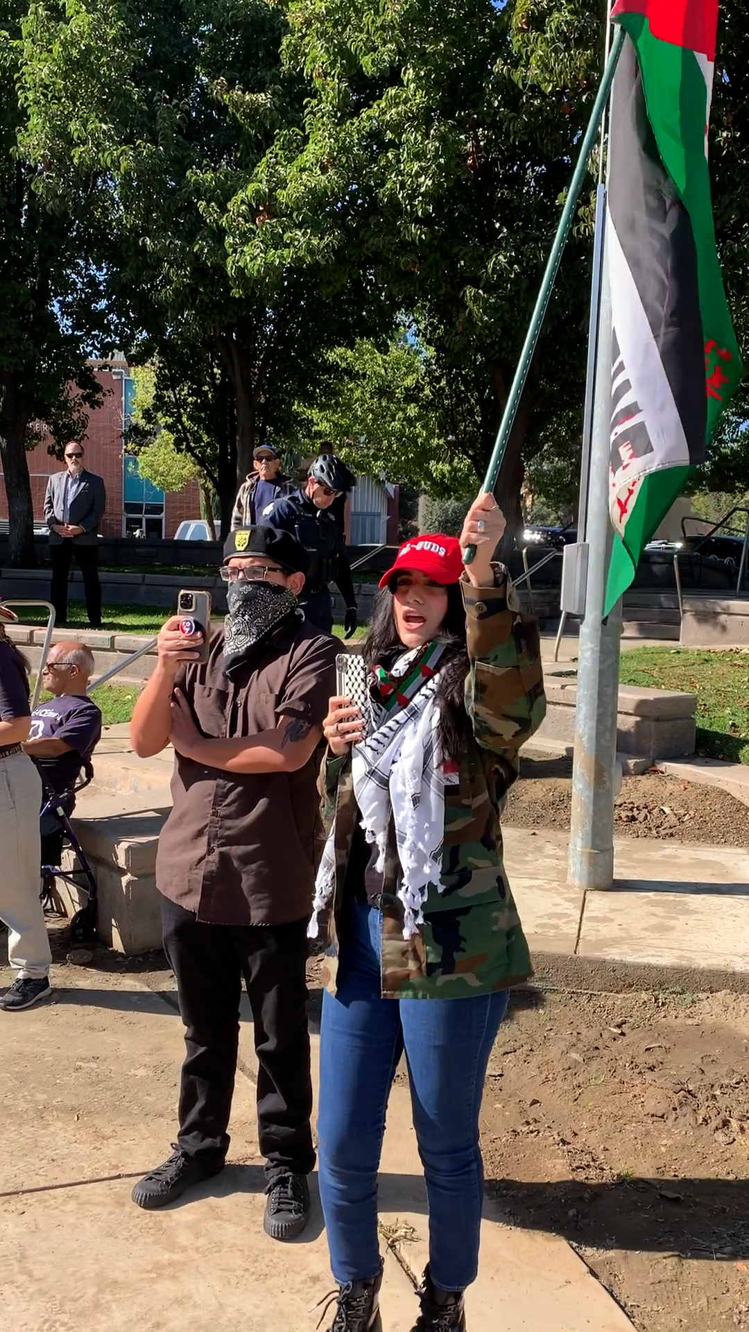 Palestinian Supporters Fresno CA Oct 12 2023