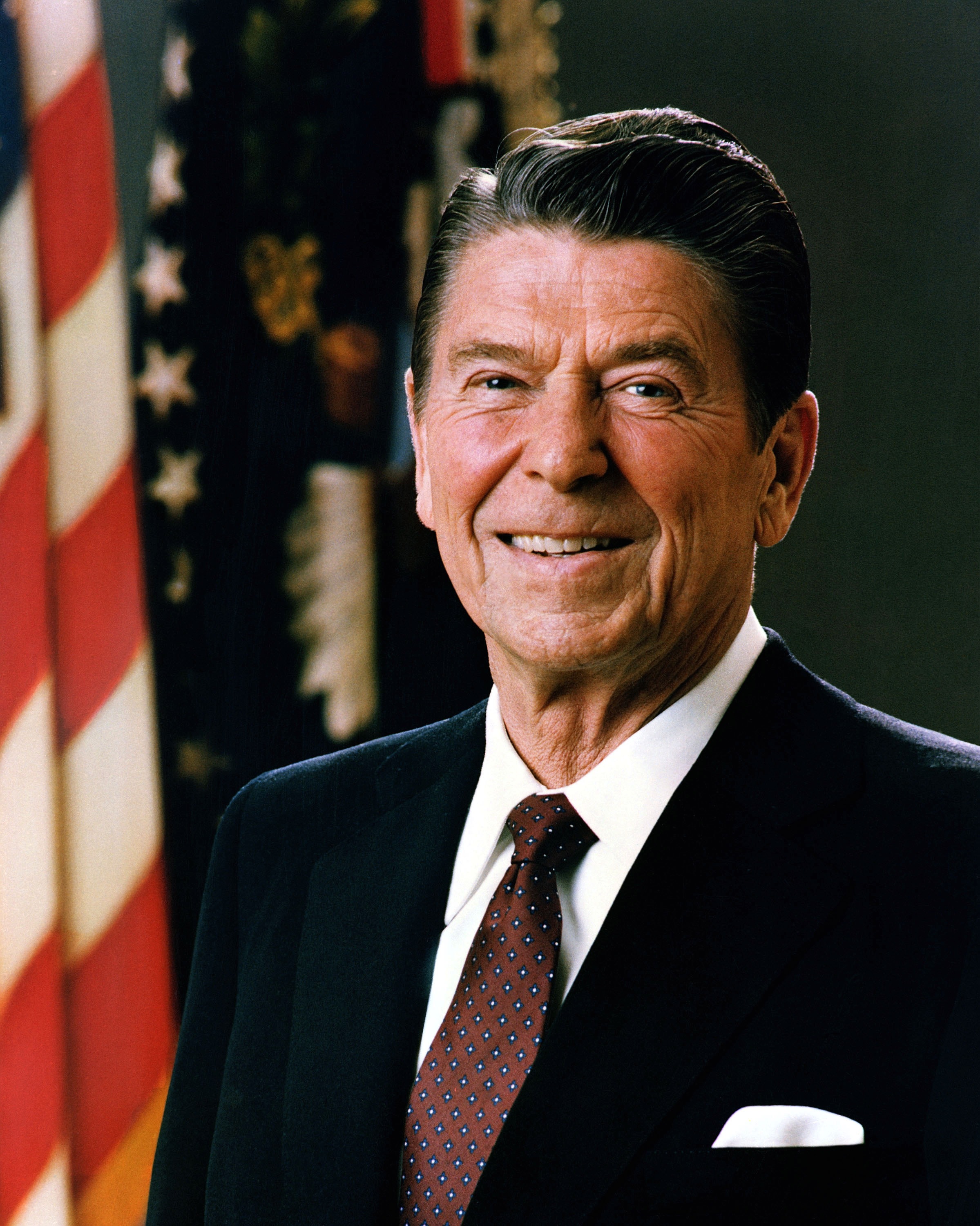 Official White House portrait of President Ronald Reagan