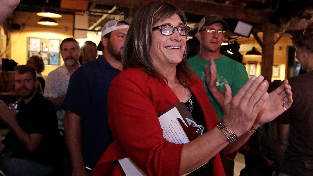 Photo of Vermont Democratic gubernatorial candidate Christine Hallquist, a transgender woman