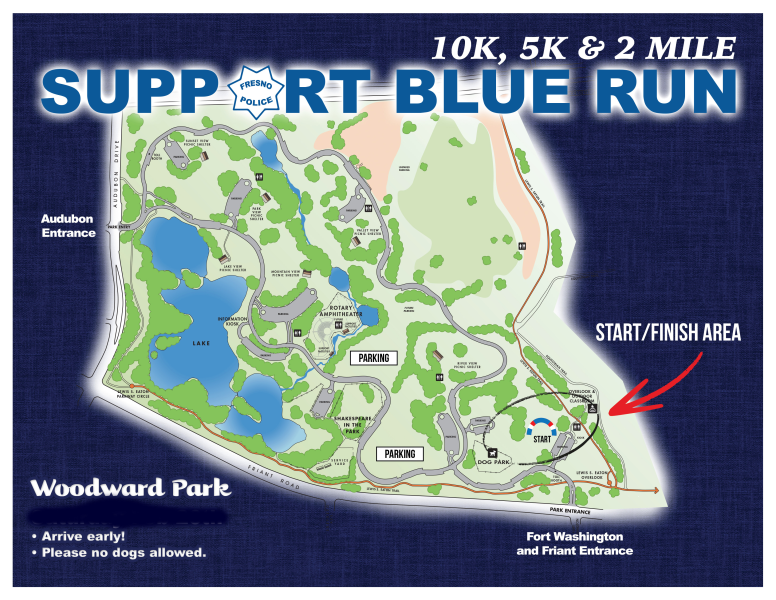 Support Blue Run race map