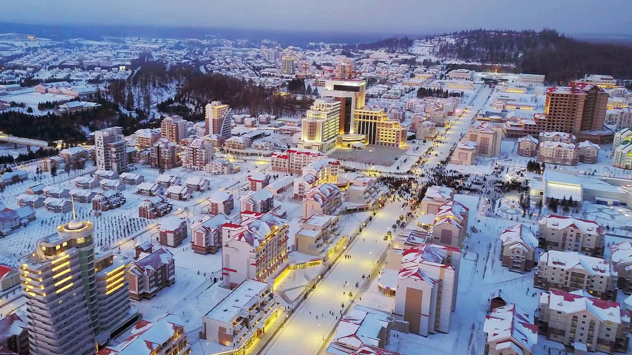 Photo of Samjiyon city 