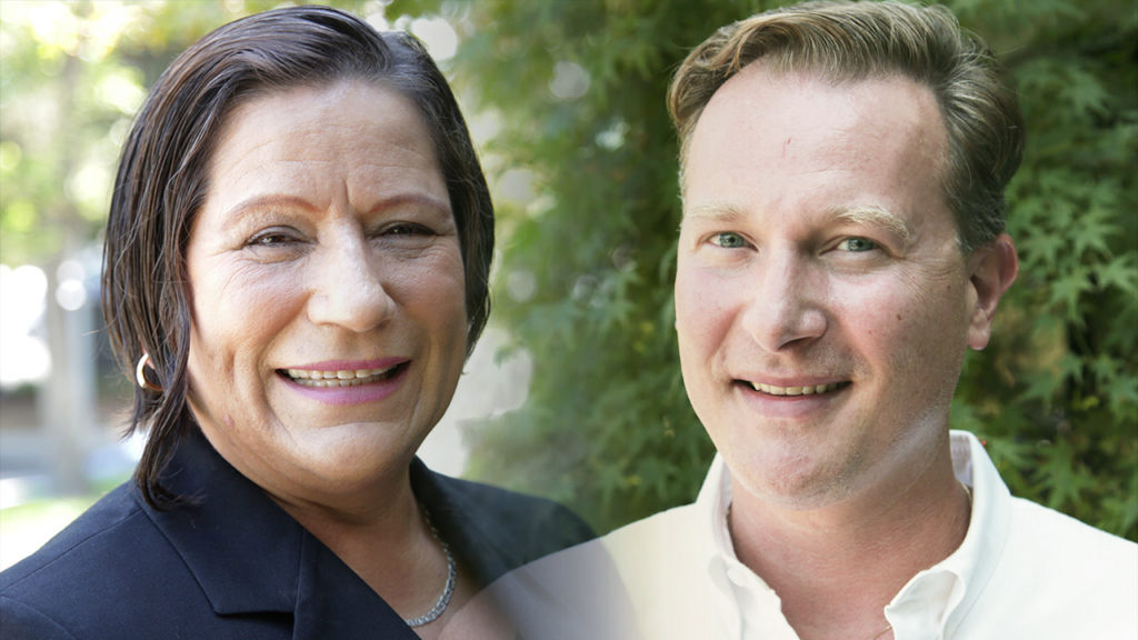 Photo combination of Paulina Miranda and Andreas Borgeas