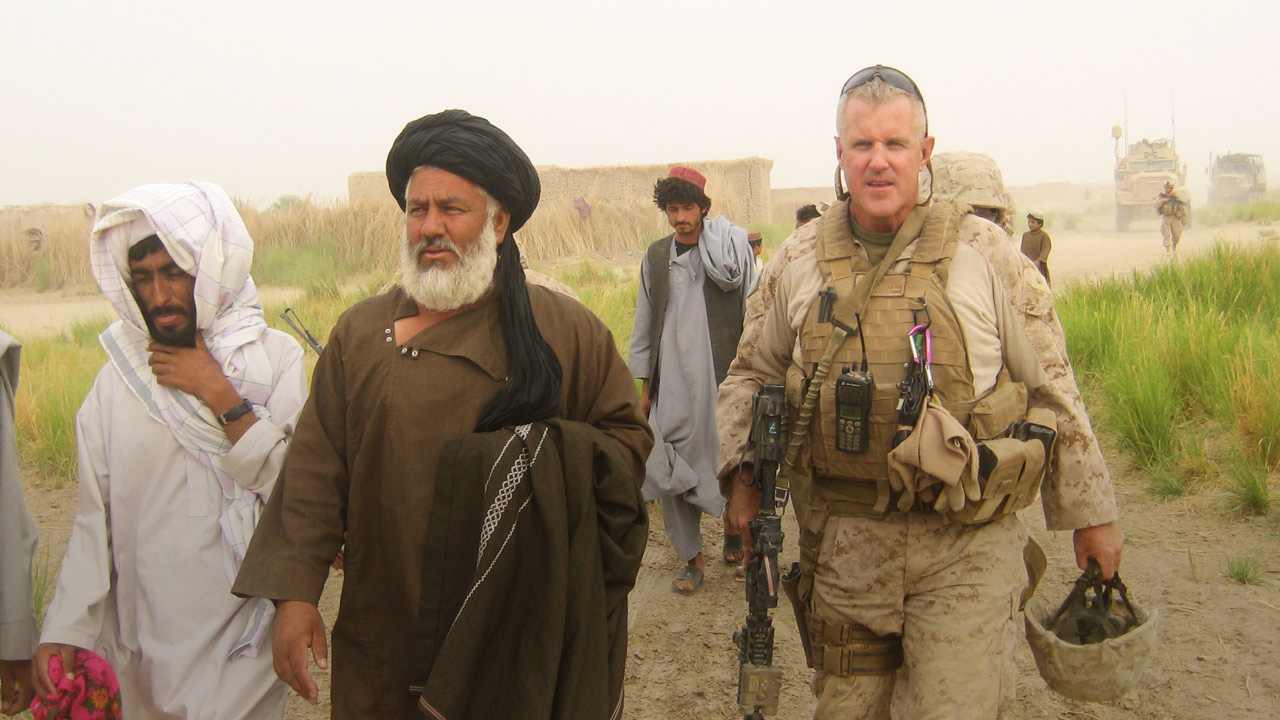 Picture of Marine Terry Slatic in Afghanistan
