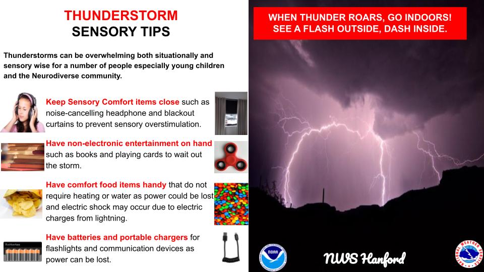 NWS Hanford Thunderstorm Tips
