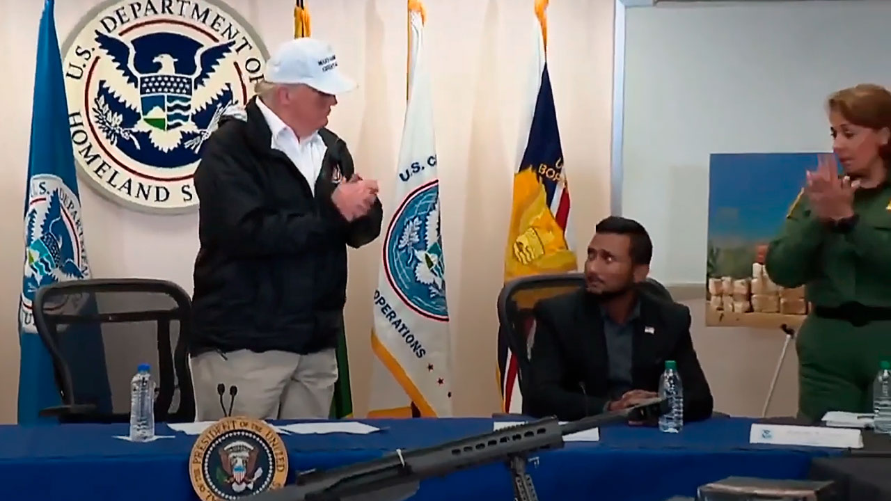 Photo of President Trump and Reggie Singh