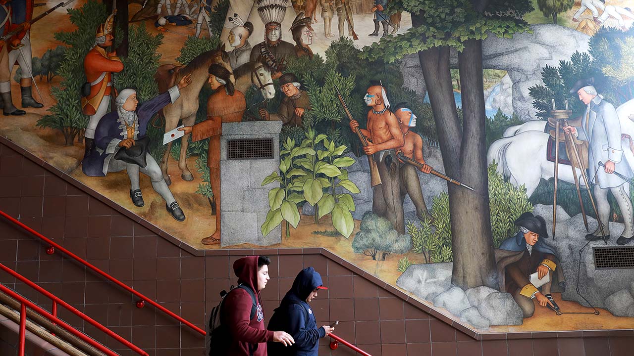 Photo of George Washington mural in San Francisco