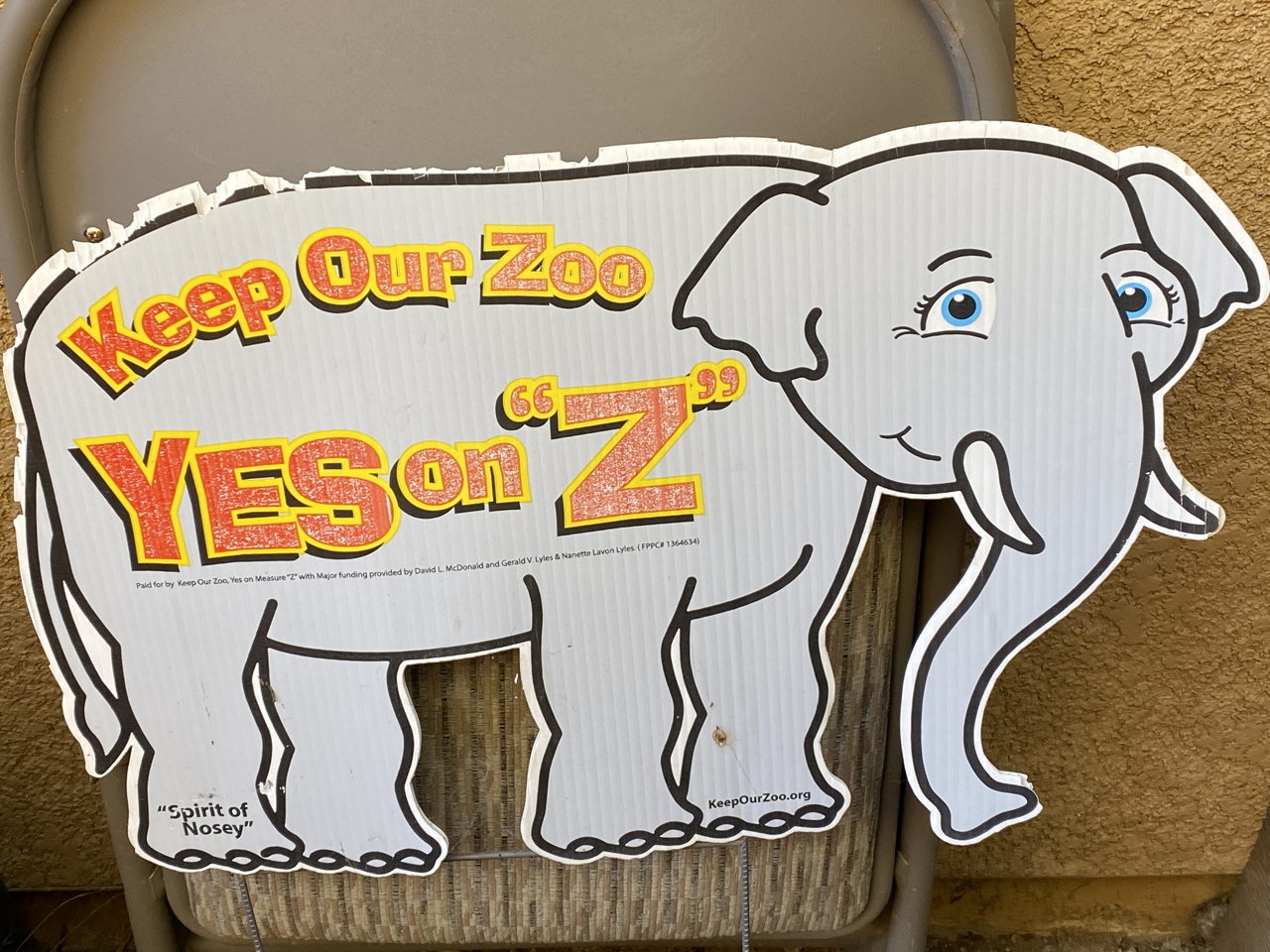 Yes on Measure Z sign Fresno County