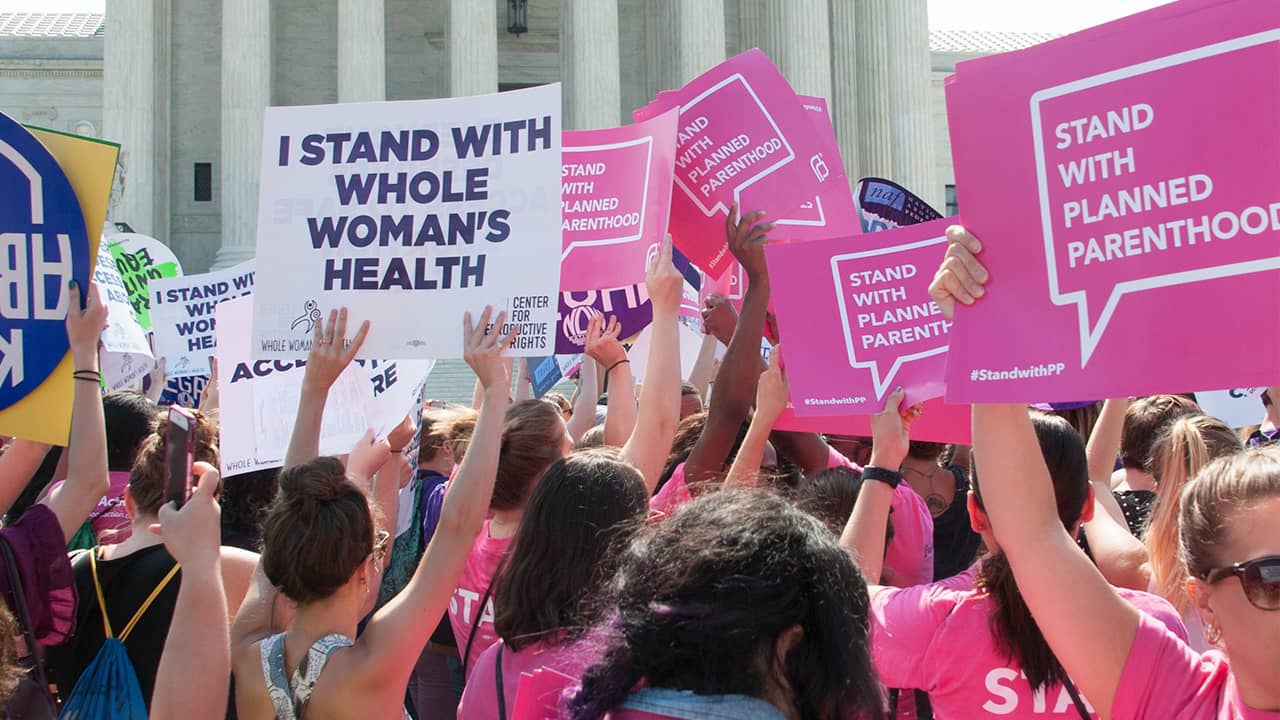 Photo of abortion protestors