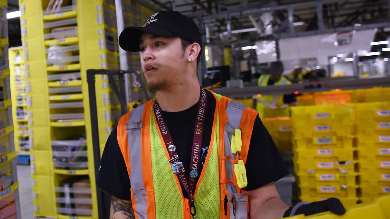 Photo of Amazon process assistant Ivan Agcaoili